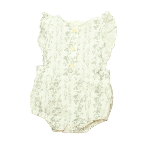Vignette Other - Vignette Girls White | Gray Floral Romper size: 3-6 Months